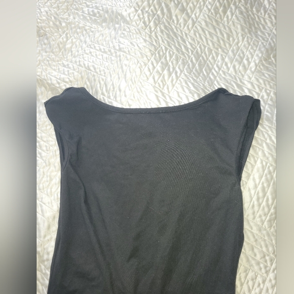 Black Open Back Minimalist Maxi Dress Carolyn Bessette Kennedy Chic S - Picture 4 of 6